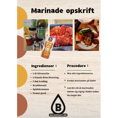 Marinade med Bolero Honning