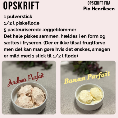Fldeis / Parfait med Bolero