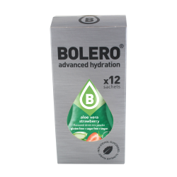 Aloe Vera Jordbr Pulversaft - 12 stk. ske