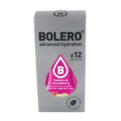 Banan &amp; Jordbr Pulversaft - 12 stk. ske