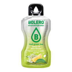 Iced Green Tea Citron &amp; Hyldeblomst Pulversaft - 12 stk. ske