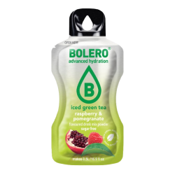 Iced Green Tea Hindbr &amp; Granatble Pulversaft - 12 stk. ske