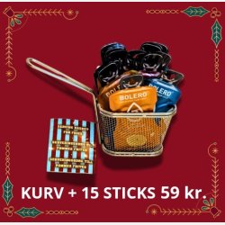 Pommes Frites Kurv + 15 Bolerosticks