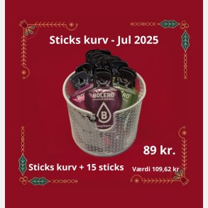 Sticks Kurv + 15 Bolerosticks - Hvid