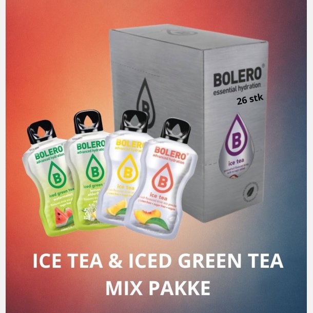 Ice Tea &amp; Iced Green Tea pakke - 26 stk.