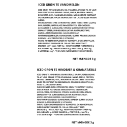 Iced Green Tea Mix Pakke