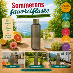 Glasflaske - Gr�n - 0,5 Liter