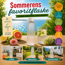 Glasflaske - Klar - 0,5 Liter