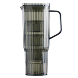 Kande m. 4 b�gre - R�gfarvet (1,2 liter)