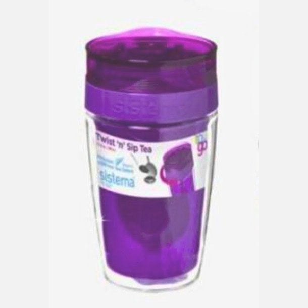 To Go Te Krus - 370 ml - Lilla - inkl. 2 ass. Bolerosticks