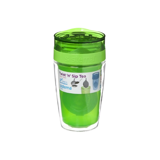 To Go Te Krus - 370 ml - Gr�n - inkl. 2 ass. Bolerosticks