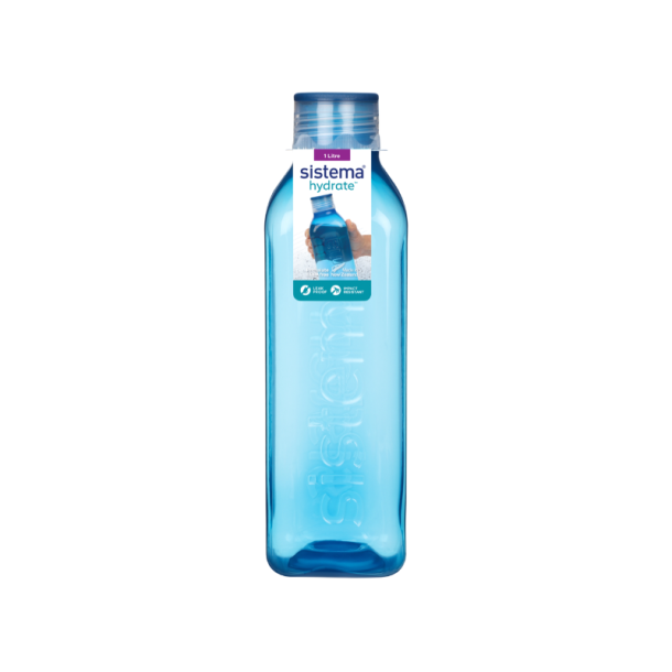 Sistema Firkantet Flaske 1 Liter - Bl
