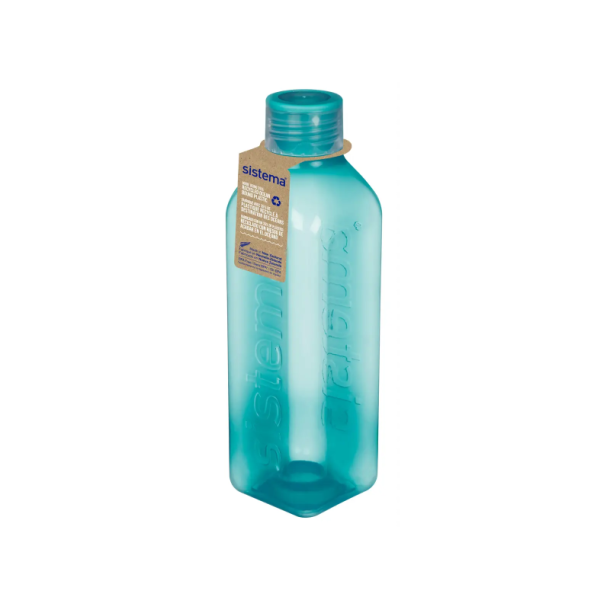 Sistema Firkantet Flaske 1 Liter - Ocean Bound Teal Stone