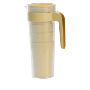 Kande 1,1 L + 4 krus - Gult Sand