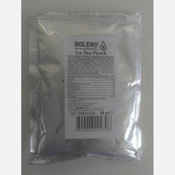Nedsat -  Ice Tea Peach Pulversaft - Big Bag (pga. lille hul)